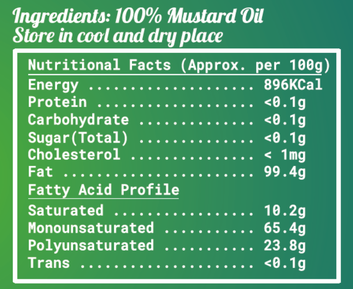 Cold Pressed Mustard Oil