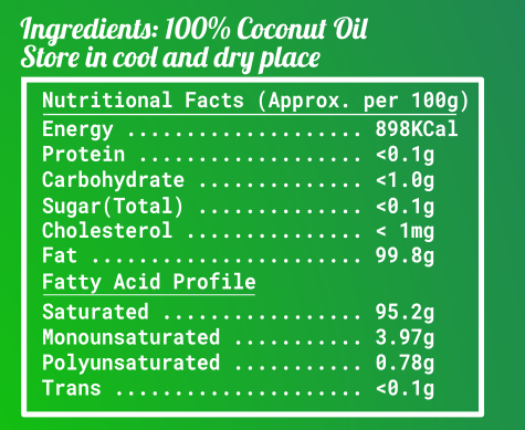 Cold Pressed Coconut Oil